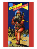 Wind-Up Moon Astronaut Prints
