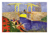 The Langlois Bridge At Arles with Women Washing Posters af Vincent van Gogh The Langlois Bridge At Arles with Women Washing Posters af Vincent van Gogh
