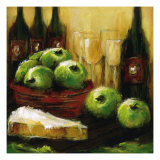 Apples and Brie Giclee Print by Christina Doelling