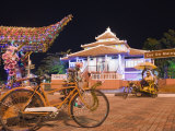 Rickshaw at the Tourist Office, Melaka (Malacca), Melaka State, Malaysia, Southeast Asia, Asia Photographic Print by Christian Kober