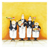 Hors d'ouevres Are Served Giclee Print by Tracy Flickinger