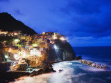 Clifftop Village of Manarola, Cinque Terre, UNESCO World Heritage Site, Liguria, Italy, Europe Photographic Print by Christian Kober