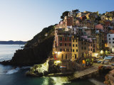 Clifftop Village of Riomaggiore, Cinque Terre, UNESCO World Heritage Site, Liguria, Italy, Europe Photographic Print by Christian Kober