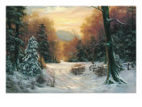 Snow Covered Morning Giclee Print by Egidio Antonaccio