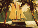 Sailboat, Santa Barbara Giclee Print by Frederick Pawla