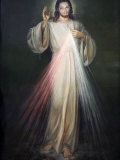 Jesus of Mercy Painting in San Spirito in Sassia Church, Rome, Lazio, Italy, Europe Fotografie-Druck von Godong 