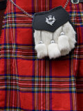 Scottish Kilt and Purse on Display for Sale, Edinburgh, Scotland, United Kingdom, Europe Photographic Print by Richard Maschmeyer