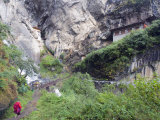 Monk on His Way to Tigers Nest (Taktsang Goemba), Paro Valley, Bhutan, Asia Photographic Print by Christian Kober