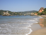 Playa La Ropa, Pacific Ocean, Zihuatanejo, Guerrero State, Mexico, North America Photographic Print by Wendy Connett