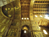 Cathedral Interior, Monreale, Palermo, Sicily, Italy, Europe Photographic Print by Vincenzo Lombardo