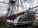 Stern View of HMS Trincomalee, British Frigate of 1817, at Hartlepool Maritime Experience, England Photographic Print by Nick Servian