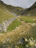 Entrance to Malham Cove with Threatening Clouds Overhead, Yorkshire, England, United Kingdom Photographic Print by John Woodworth