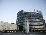 European Parliament Building, Strasbourg, Alsace, France, Europe Photographic Print by Yadid Levy
