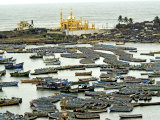 Fishing Boats in Harbour, Coastal Area of Vizhinjam, Trivandrum, Kerala, India Photographic Print by Balan Madhavan