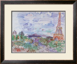 La Tour Eiffel, 1935 Prints by Raoul Dufy