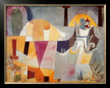 Landscape with Black Columns Print by Paul Klee