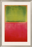 Green, Red, on Orange Posters by Mark Rothko