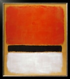 Untitled (Red, Black, White on Yellow), 1955 Poster by Mark Rothko