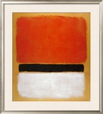 Untitled (Red, Black, White on Yellow), 1955 Prints by Mark Rothko