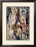 La Tour Eifel, 1910 Art by Robert Delaunay