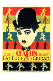 City Lights, Spanish Movie Poster, 1931 Print