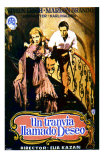 A Streetcar Named Desire, Spanish Movie Poster, 1951 Affiches