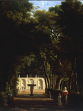 Villa Borghese, Rome, 1810 Giclee Print by Jean-Joseph-Xavier Bidault