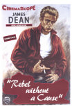 La Fureur de vivre - Rebel Without a Cause : affiche américaine du film de Nicholas Ray avec James Dean, 1955 Affiche