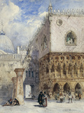 The Doge's Palace and the Piazzetta, Venice Giclee Print by William Callow