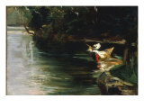 Bords de L'Yerres, c.1878 reproduction procédé giclée par Gustave Caillebotte