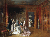 Reunion D'Elegantes Giclee Print by Johann Hamza