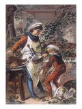 Sleeping Beauty: The Castle Kitchens, Where the Cook is Asleep reproduction procédé giclée par Jouvet 