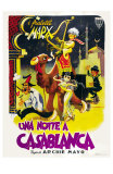 Night in Casablanca, Italian Movie Poster, 1946 Print