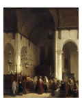 In the Synagogue Lámina giclée por Johannes Bosboom