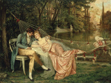 A Romantic Interlude Giclee Print by Charles Joseph Frederic Soulacroix