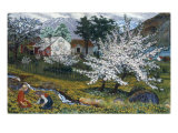 Apple Trees in Bloom Giclee Print by Nikolai Astrup