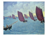 Brise, Concarneau - Presto, 1891 Giclee Print by Paul Signac