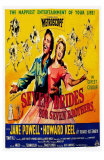 Seven Brides for Seven Brothers, UK Movie Poster, 1954 Poster