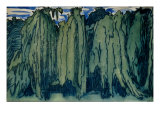 A Forest: A Design for a Curtain, 1914 Giclee Print by Leon Bakst