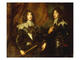 Portrait of Prince Charles Louis, Elector Palatine (1617-1680) and Prince Rupert (1619-1692) Giclee Print by Anthony Van Dyck