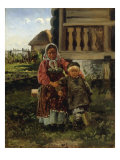Village Children, 1880 Giclee Print by Vladimir Egorovic Makovsky