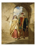 Haddon Hall in the Olden Time, c.1865 Giclee Print by John Faed