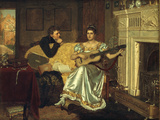 Say, What shall be the Burden of my Song, 1881 Giclee Print by Edmund Blair Leighton