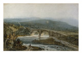 A Bridge, Possibly in Wales, c.1797-8 Giclee Print by Thomas Girtin