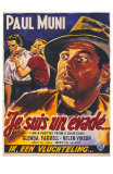 I Am a Fugitive From a Chain Gang, Belgian Movie Poster, 1932 Poster