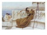 On the Terrace, 1890 Giclee Print by John William Godward