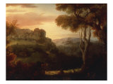 Vale near Matlock, Derbyshire, 1756 Giclee Print by Alexander Cozens