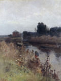 By the River Giclee Print by Hector Caffieri