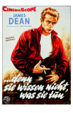 Rebel Without a Cause, German Movie Poster, 1955 Affiches