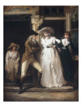 The Story of Laetitia - Scene 5 Tavern Door (One of six) Giclee Print by George Morland